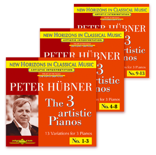Peter H&uuml;bner - The 3 Artistic Pianos